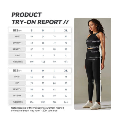 Two-Piece Workout Top And High Waisted Leggings
