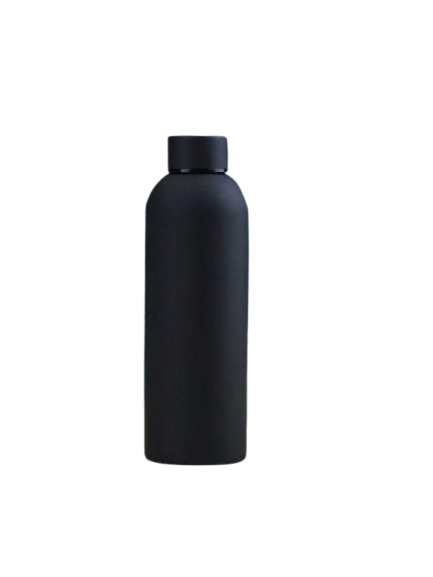 Black Stainless Steel Water Bottle - 500ml